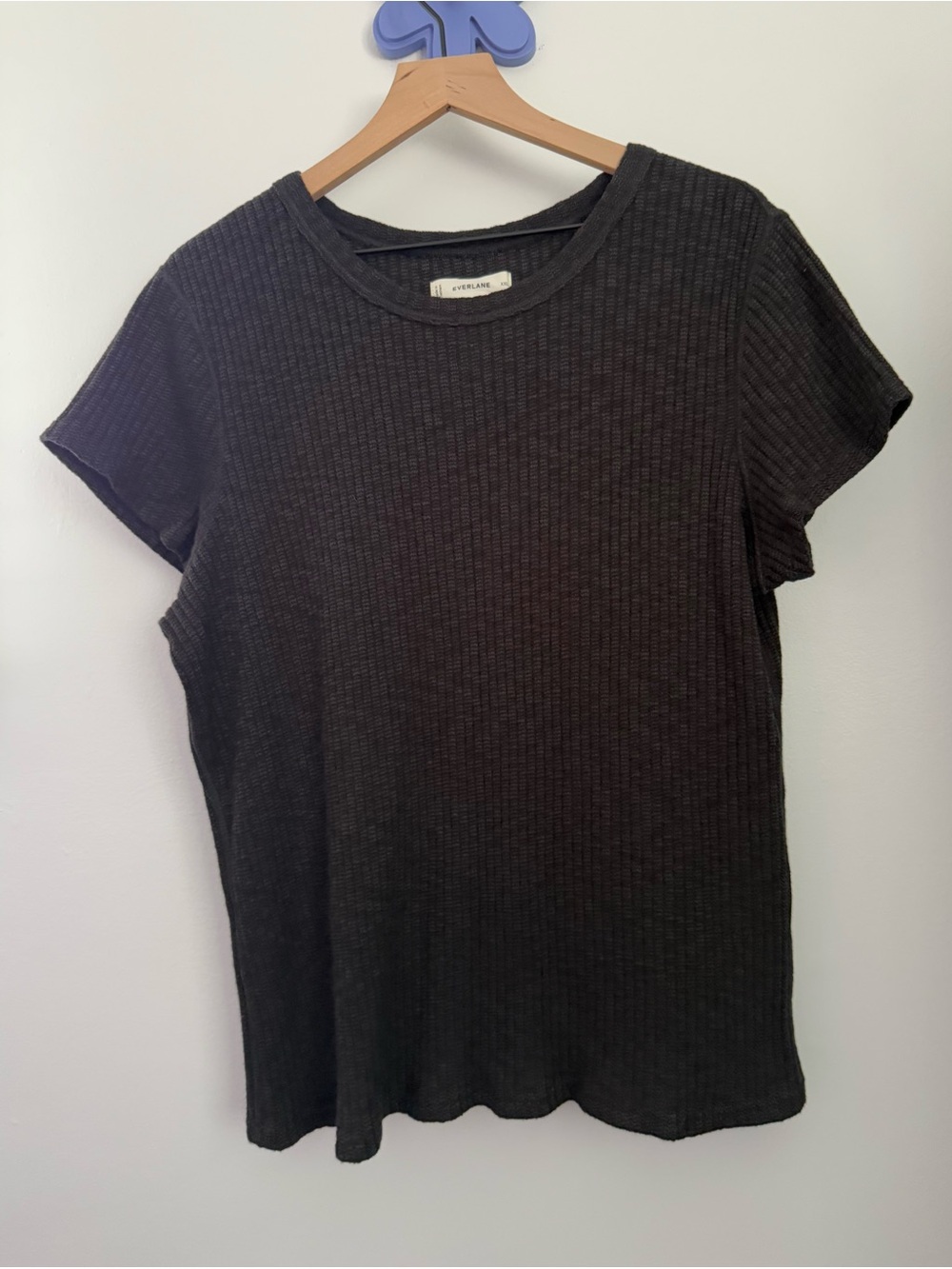 Everlane XXL Short Sleeve Tee Relaxed Minimal Knit Rib Office Casual